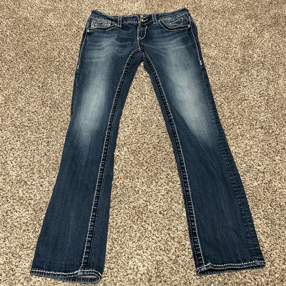 Vigoss Jeans Womens Size 29x33 Chelsea Fit Straight medium denim wash y2k